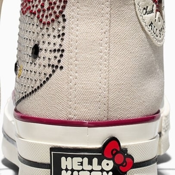 Converse High-Top Sneakers in Blush and Berry Accents - Picture 4 of 8